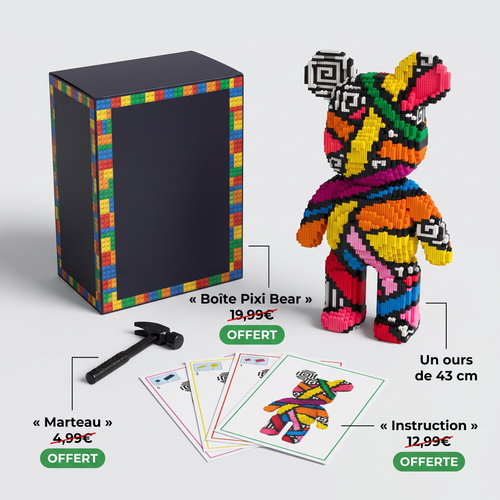 Pixi Bear Ours Géant de 43 cm à Assembler