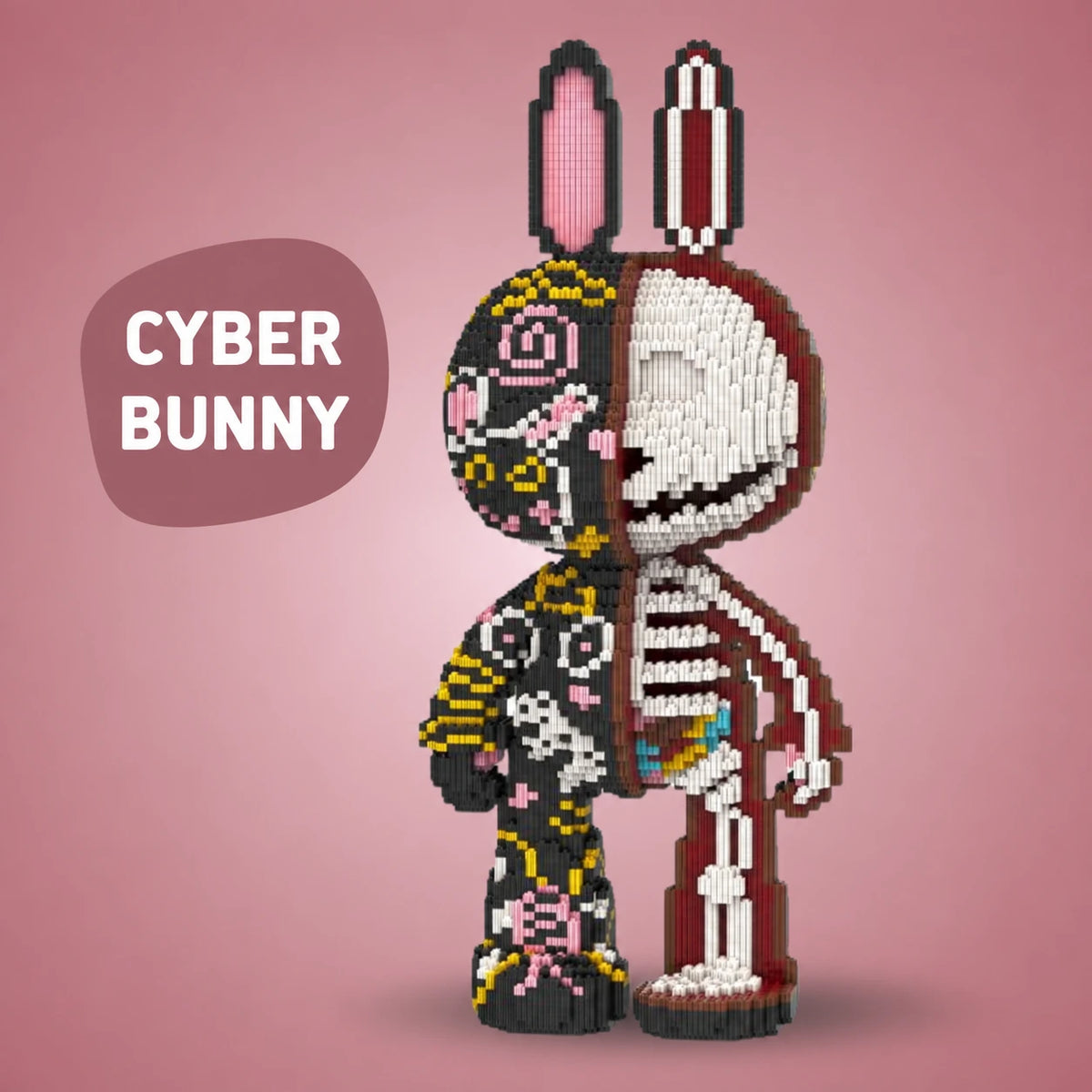 Pixi Bunny Lapin Géant de 55 cm à Assembler