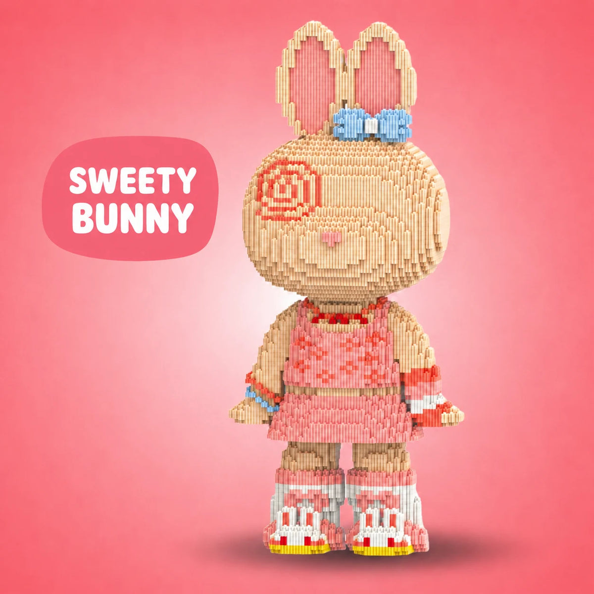 Pixi Bunny Lapin Géant de 55 cm à Assembler